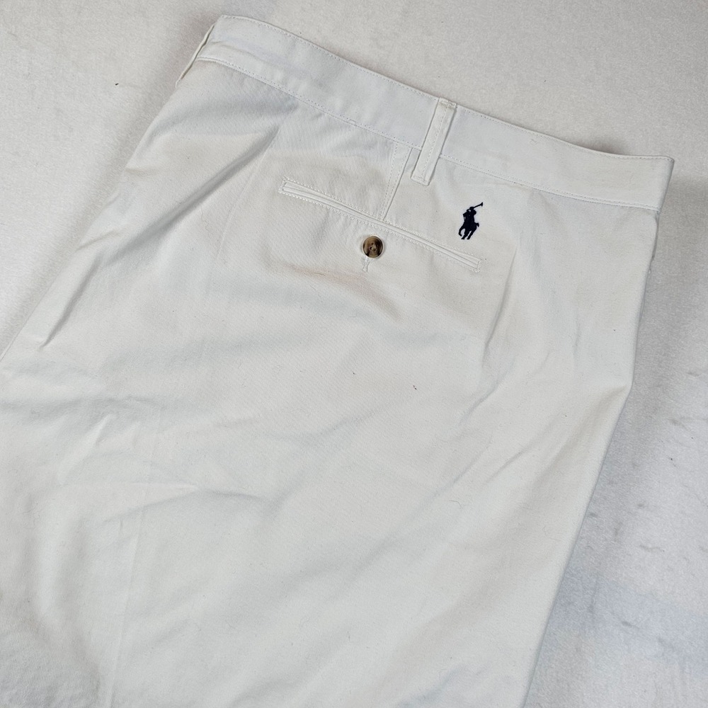 Polo Ralph Lauren Mens White Classic Fit Chino Shorts Size 54 Big Tall 6 Inseam